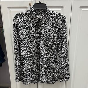 Leopard Print Women's Blouse